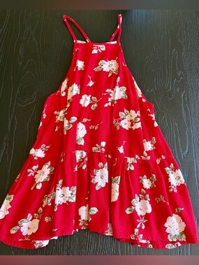 Volcom Spaghetti Strap Tank Size XS Red Floral Color NEW WITHOUT TAGS